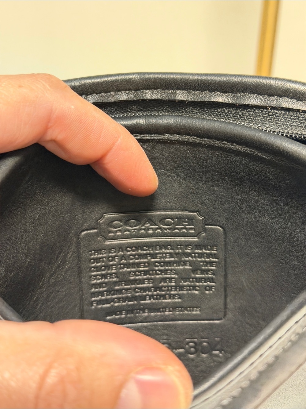 Vintage COACH 9935 Hadley Zip Leather Crossbody Mini Bag C872-304 MADE IN USA - Picture 13 of 13